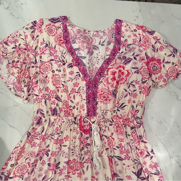 🎉HOST PICK🎉 SHEIN pink floral print mini dress - Picture 5 of 13